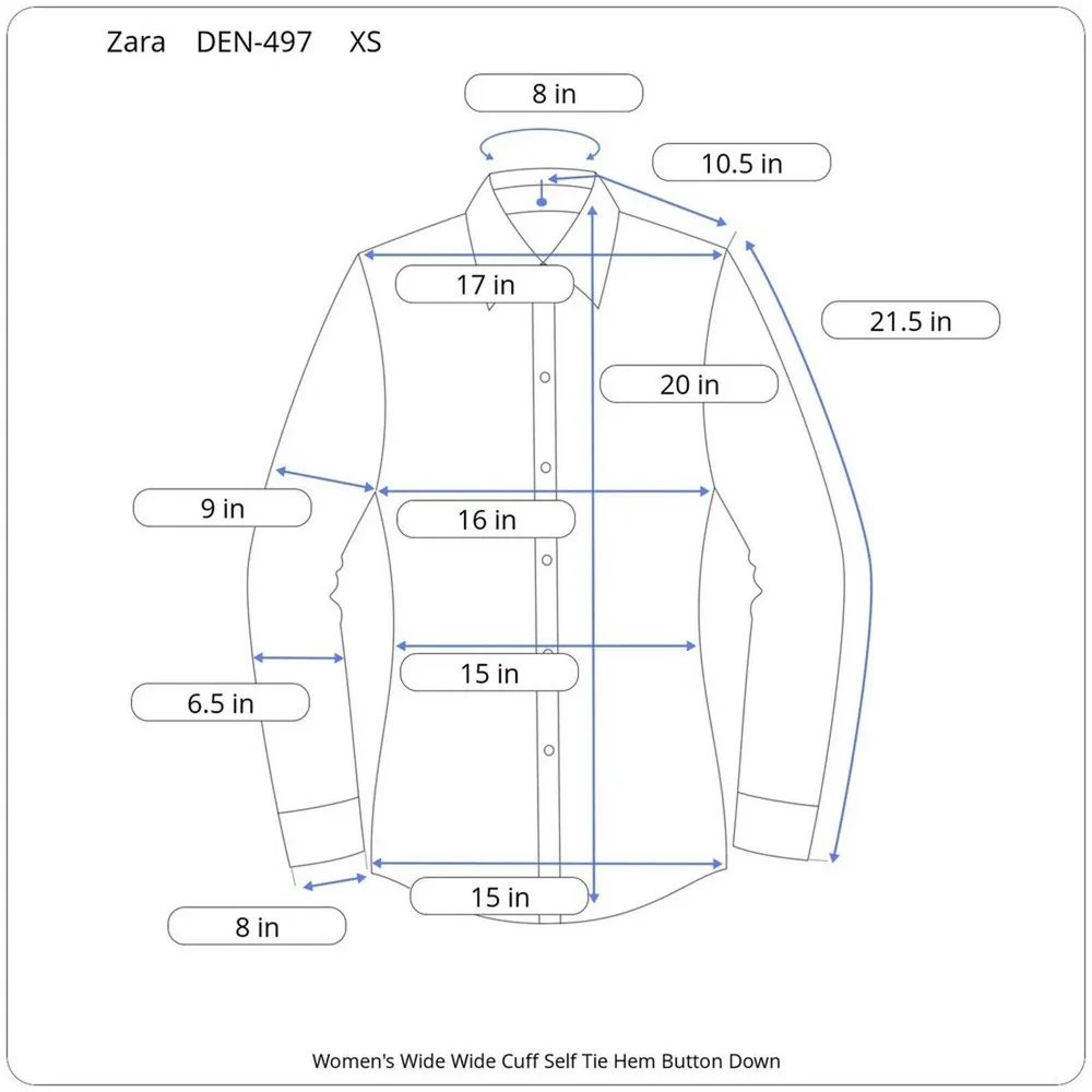 ZARA Cropped Front Tie Button Down Blouse